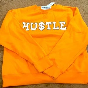 Orange boyfriend crewneck
